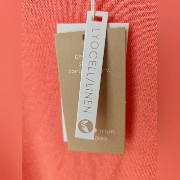 DKR&Company Coral Sleeveless Knit Top Lyocell Linen Size M L - Picture 2 of 7